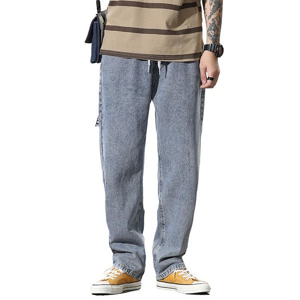 men's jeans men wide leg loose fit baggy straight light blue full length pants elastic waist drawstring spring 2021 arrivals jean
men's jeans men wide leg loose fit baggy straight light blue full length pants elastic waist drawstring spring 2021 arrivals jean