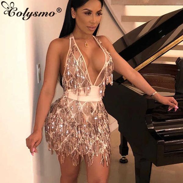 colysmo shiny tassel sequin dress women deep v-neck cross lace up backless short exquisite christmas party es 210527, Black;gray
colysmo shiny tassel sequin dress women deep v-neck cross lace up backless short exquisite christmas party es 210527, Black;gray