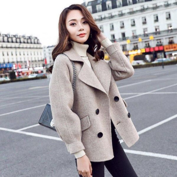 women's wool & blends cmaz high-end woolen coat for women 2021 autumn and winter korean style, Black
women's wool & blends cmaz high-end woolen coat for women 2021 autumn and winter korean style, Black