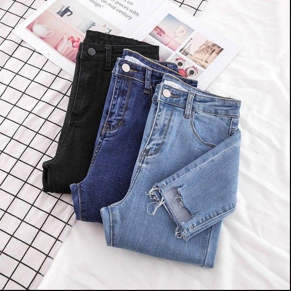 new skinny pencil jeans female denim pants women pants ripped stretch waist women ankle length slim jeans pants plus size, Blue
new skinny pencil jeans female denim pants women pants ripped stretch waist women ankle length slim jeans pants plus size, Blue