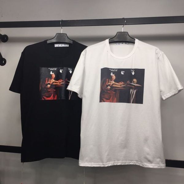 off new madonna oil painting printing short sleeve men and women loose couple high street t-shirt fashion, White;black
off new madonna oil painting printing short sleeve men and women loose couple high street t-shirt fashion, White;black