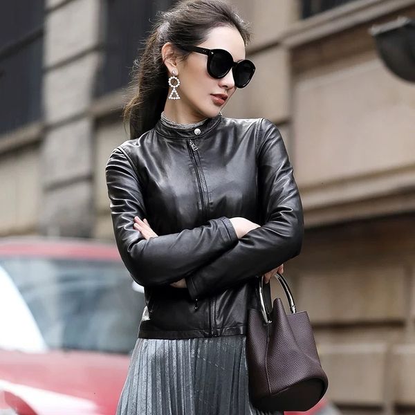 women's jackets jackets natural women lambskin bomber biker jacket long sleeves 100% sheepskin leather coa 5za5, Black;brown
women's jackets jackets natural women lambskin bomber biker jacket long sleeves 100% sheepskin leather coa 5za5, Black;brown