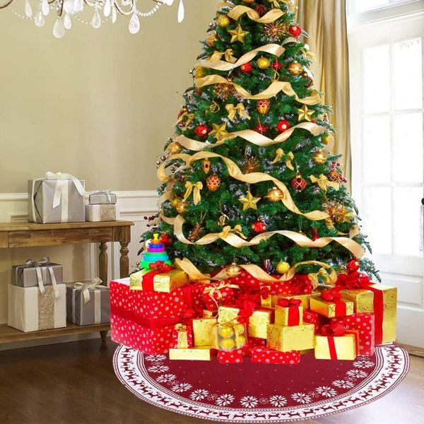 christmas decorations year retro tree skirt deer print red brushed snow bottom decorative knitting apron
christmas decorations year retro tree skirt deer print red brushed snow bottom decorative knitting apron