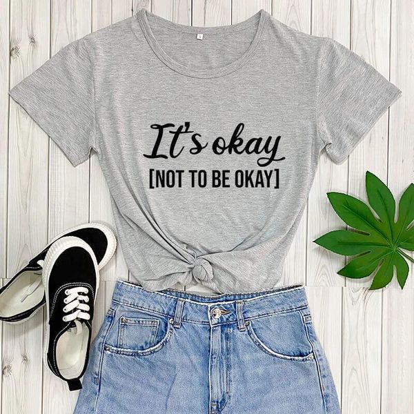 it's okay to not be new arrival summer 100%cotton funny t shirt mental awareness shirt mental health shirt mental health gifts, White
it's okay to not be new arrival summer 100%cotton funny t shirt mental awareness shirt mental health shirt mental health gifts, White