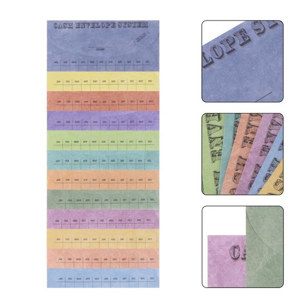 gift wrap 12pcs cash envelopes assorted money saving system budget wallet spend plan sheets with detector pen
gift wrap 12pcs cash envelopes assorted money saving system budget wallet spend plan sheets with detector pen