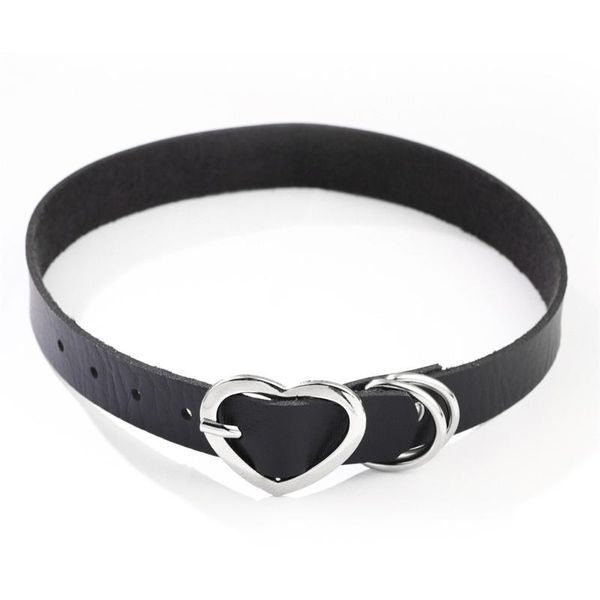 chokers charmsmic pu leather heart chocker necklaces for women silver color buckle black harajuku style night club femme jewelry gifts, Golden;silver
chokers charmsmic pu leather heart chocker necklaces for women silver color buckle black harajuku style night club femme jewelry gifts, Golden;silver