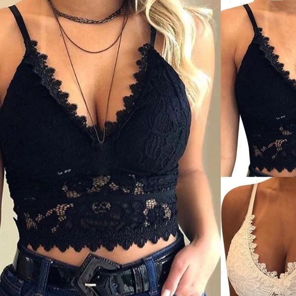 2021 new womens lingerie erotic push up lace open bras bralette floral women underwear clothes tank tc10, White