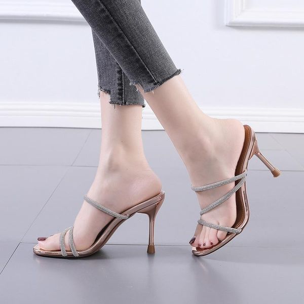 slippers shoes woman's cross-tied heeled mules slides low jelly flip flops 2021 high glitter pu rome basic crystal rubber fabric, Black
slippers shoes woman's cross-tied heeled mules slides low jelly flip flops 2021 high glitter pu rome basic crystal rubber fabric, Black