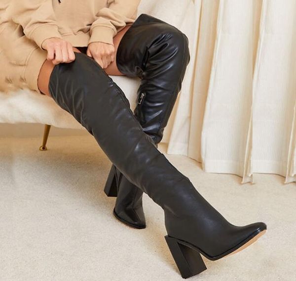 spring autumn woman fashion black beige elastic over the knee boots square toe 11 cm chunky heels thigh knight long boots
spring autumn woman fashion black beige elastic over the knee boots square toe 11 cm chunky heels thigh knight long boots