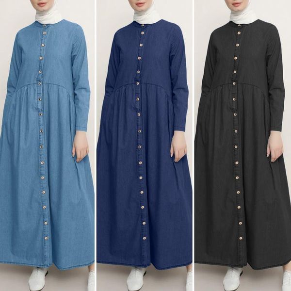 casual dresses arab robes autumn denim blue maxi long sundress fashion women muslim hijab dress vintage sleeve dubai abaya turkeydresses, Black;gray
casual dresses arab robes autumn denim blue maxi long sundress fashion women muslim hijab dress vintage sleeve dubai abaya turkeydresses, Black;gray