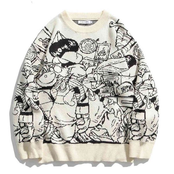 men's sweaters suéter estilo vintage, pulôver de malha japonês para homens e mulheres, harajuku casual, outono v85l, White;black
men's sweaters suéter estilo vintage, pulôver de malha japonês para homens e mulheres, harajuku casual, outono v85l, White;black
