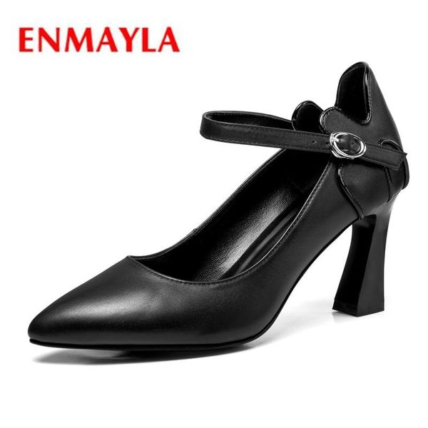 dress shoes enmayla pointed toe genuine leather casual buckle strap thin heels women high size 34-39 zyl2130, Black
dress shoes enmayla pointed toe genuine leather casual buckle strap thin heels women high size 34-39 zyl2130, Black