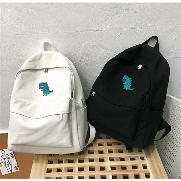 womens korean style canvas backpack fashion campus bag large capacity small dinosaur printing backpacks book black white
womens korean style canvas backpack fashion campus bag large capacity small dinosaur printing backpacks book black white