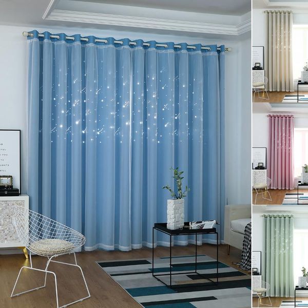 1/2 panels window curtain double-layer yarn tulle overlay hollown cut out stars meteor dream solid curtain drapes eyelet
1/2 panels window curtain double-layer yarn tulle overlay hollown cut out stars meteor dream solid curtain drapes eyelet