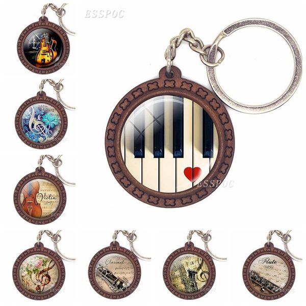 keychains music instrument picture keychain piano guitar clarinet flute violin sax glass cabochon wooden fashion accessories, Silver
keychains music instrument picture keychain piano guitar clarinet flute violin sax glass cabochon wooden fashion accessories, Silver