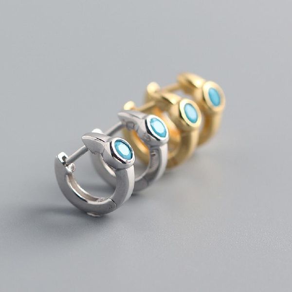 hoop & huggie real 925 sterling silver blue zircon round huggies earrings for fashion women party punk fine jewelry accessories, Golden;silver
hoop & huggie real 925 sterling silver blue zircon round huggies earrings for fashion women party punk fine jewelry accessories, Golden;silver