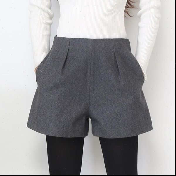 wide leg winter boots women short candy colors zip up loose pants with pockets female casual wear, White;black
wide leg winter boots women short candy colors zip up loose pants with pockets female casual wear, White;black