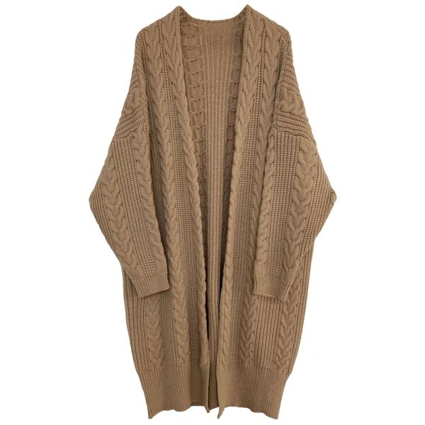 2021 new mooirue khaki women long twist knitted cardigan warm solid color sweater coat thicken for winter spring 0tly, White;black
2021 new mooirue khaki women long twist knitted cardigan warm solid color sweater coat thicken for winter spring 0tly, White;black