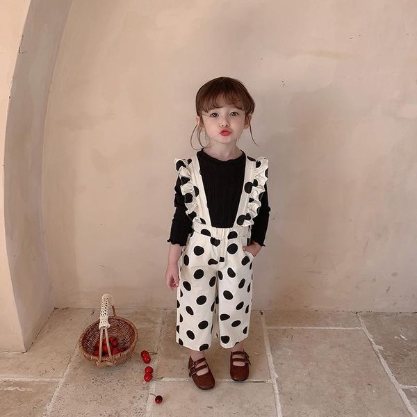 kids boys and girls overalls children's clothing big polka dot retro overalls wide leg pants baby, Blue
kids boys and girls overalls children's clothing big polka dot retro overalls wide leg pants baby, Blue