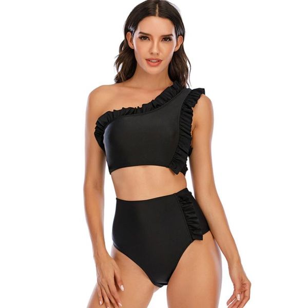 swimsuits women bikini swimwear two pieces beachwear bathing suits solid color dot ruffle fashion swimming summer n811
swimsuits women bikini swimwear two pieces beachwear bathing suits solid color dot ruffle fashion swimming summer n811