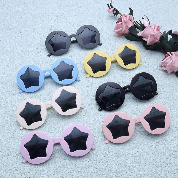 sunglasses 2021 children's cartoon glasses lovely five pointed star candy color anti ultraviolet baby, Blue
sunglasses 2021 children's cartoon glasses lovely five pointed star candy color anti ultraviolet baby, Blue