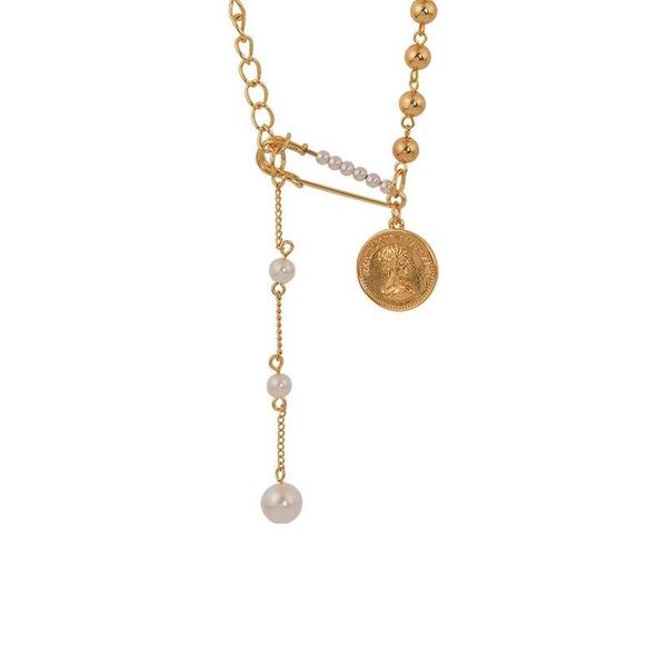not fade pearl chain necklace women's luxury temperament simple fashion not fade cold wind, Golden;silver
not fade pearl chain necklace women's luxury temperament simple fashion not fade cold wind, Golden;silver