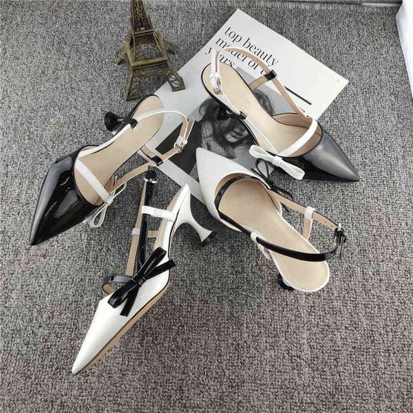 designer women's luxury high heel sandals fashion leather rubber bow metal buckle pointed toe thin strap flat shoes wedding party heats, Black
designer women's luxury high heel sandals fashion leather rubber bow metal buckle pointed toe thin strap flat shoes wedding party heats, Black