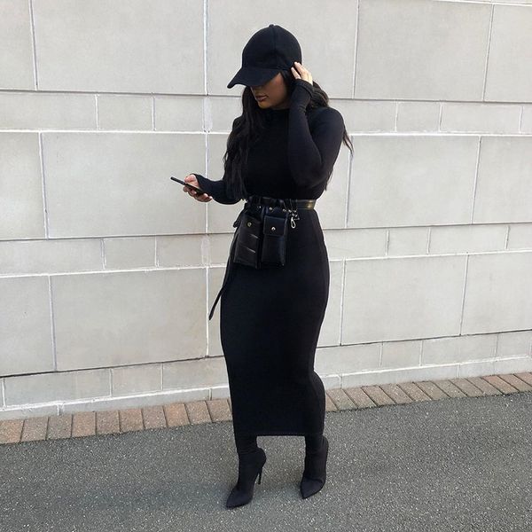 basic solid long sleeve bodycon dress elegant robes for women party club outfits white brown black c83-be30, Black;gray
basic solid long sleeve bodycon dress elegant robes for women party club outfits white brown black c83-be30, Black;gray
