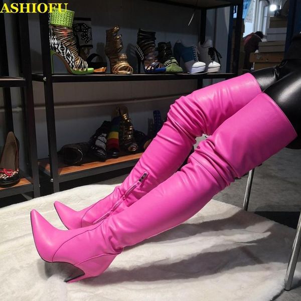 boots ashiofu handmade women high heel thigh real pos wedding party over knee winter evening fashion long, Black
boots ashiofu handmade women high heel thigh real pos wedding party over knee winter evening fashion long, Black