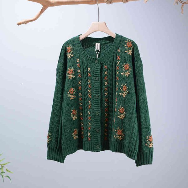 women's sweaters autumn knitted cardigan women casual single breaseted embroidered flower long sleeved rgcw, White;black
women's sweaters autumn knitted cardigan women casual single breaseted embroidered flower long sleeved rgcw, White;black