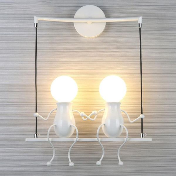 nordic iron led wall lamp e27 creative little man wall lights children's room kitchen dinning room bedroom bedside sconce light
nordic iron led wall lamp e27 creative little man wall lights children's room kitchen dinning room bedroom bedside sconce light