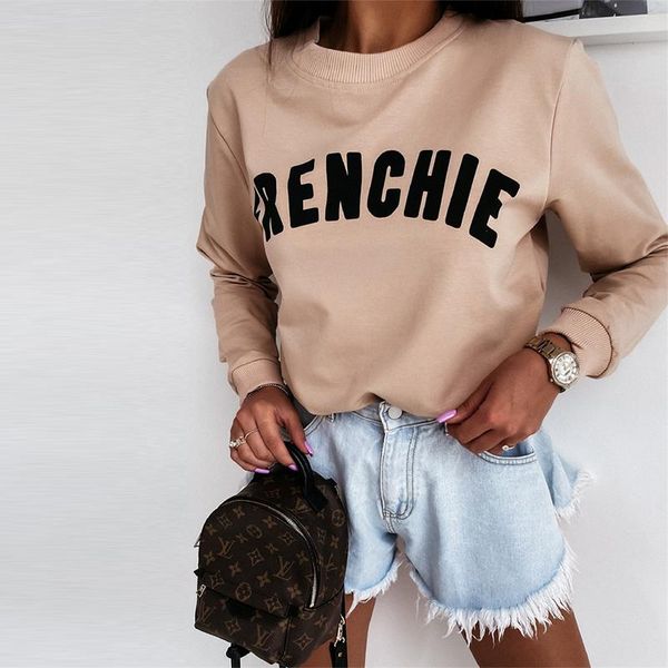 women's blouses & shirts autumn casual letter o neck women hoodies sweatshirt long sleeve pullover office female spring 2021 fashion es, White
women's blouses & shirts autumn casual letter o neck women hoodies sweatshirt long sleeve pullover office female spring 2021 fashion es, White