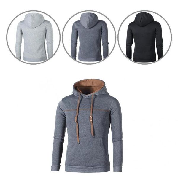men's sweaters sportswear loose-fitting pure color hoodie male men pullover long sleeve for office, White;black
men's sweaters sportswear loose-fitting pure color hoodie male men pullover long sleeve for office, White;black