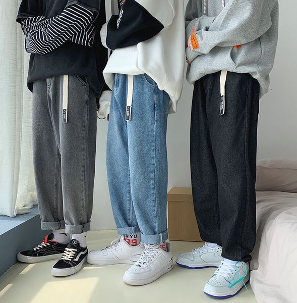 2021 new send belt men's loose straight baggy homme cargo pocket jeans black/blue/grey casual pants biker denim trousers plea
2021 new send belt men's loose straight baggy homme cargo pocket jeans black/blue/grey casual pants biker denim trousers plea