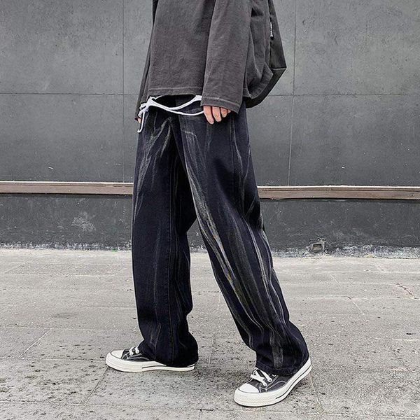 2021 new harajuku tie dye washed jeans mens streetwear retro loose straight denim trousers baggy hip hop casual jean pants bfyt, Blue
2021 new harajuku tie dye washed jeans mens streetwear retro loose straight denim trousers baggy hip hop casual jean pants bfyt, Blue