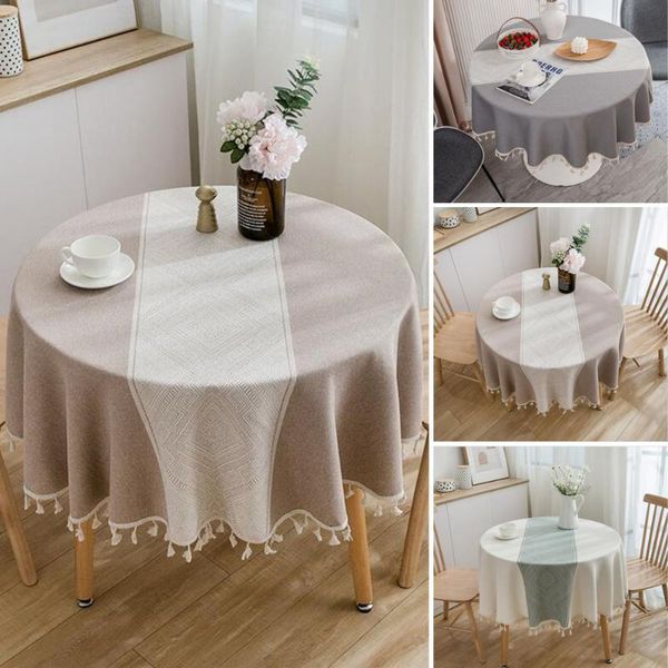 table cloth cotton geometric jacquard tablecloth round home decoration cover with tassel for banquet party nappe protector 150cm
table cloth cotton geometric jacquard tablecloth round home decoration cover with tassel for banquet party nappe protector 150cm