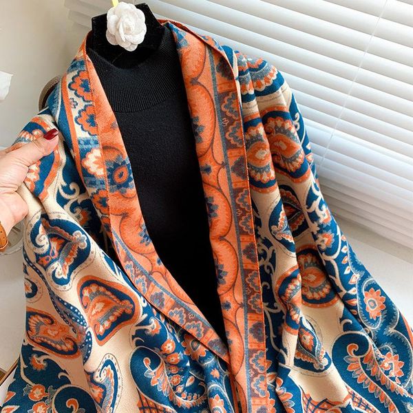 scarves imitate cashmere long scarf women fashion boho bohemian paisley flower shawl stole winter big blanket bandana 185*65cm, Blue;gray
scarves imitate cashmere long scarf women fashion boho bohemian paisley flower shawl stole winter big blanket bandana 185*65cm, Blue;gray