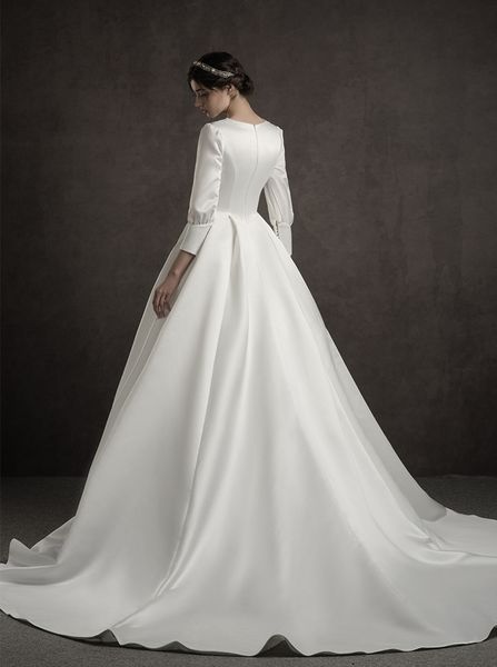 new elegant 2021 satin v-neck wedding es vestidos noiva lace buttons half sleeves bridal gowns floor length ivory bride zkce, White
new elegant 2021 satin v-neck wedding es vestidos noiva lace buttons half sleeves bridal gowns floor length ivory bride zkce, White