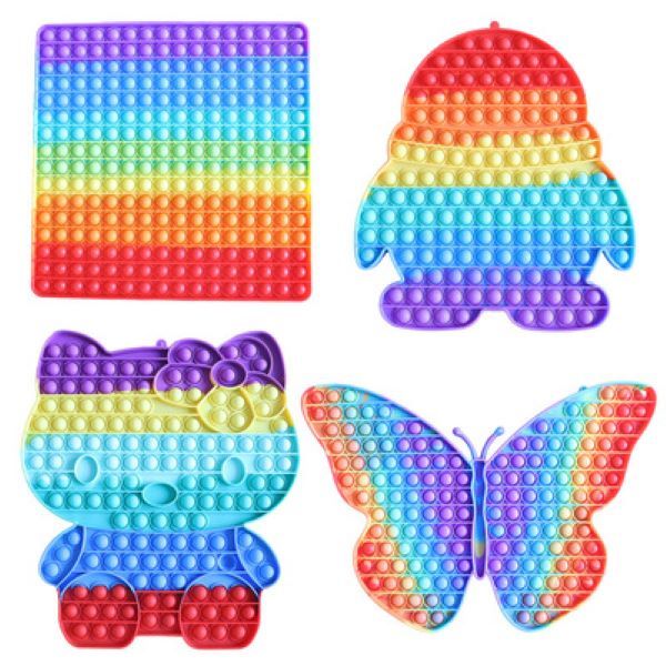 a variety of big size push decompression toy silicone rainbow bubble popper fidget sensory toys for parent child gifts
a variety of big size push decompression toy silicone rainbow bubble popper fidget sensory toys for parent child gifts