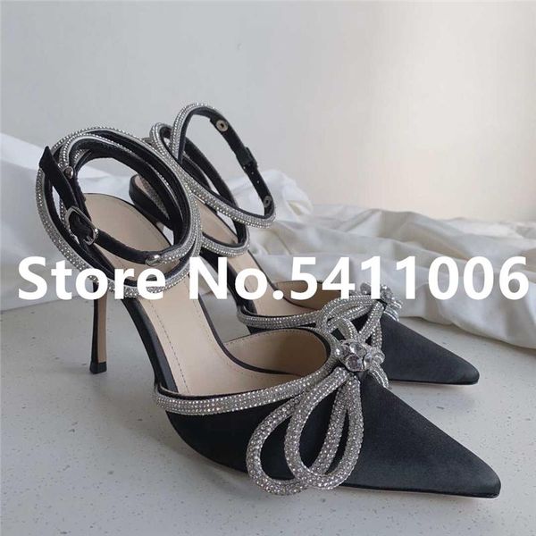 dress shoes 2021 slingback women fashion crystal party lady high heels brand designer bow tie ponited toe silk satin sandals shoe, Black
dress shoes 2021 slingback women fashion crystal party lady high heels brand designer bow tie ponited toe silk satin sandals shoe, Black