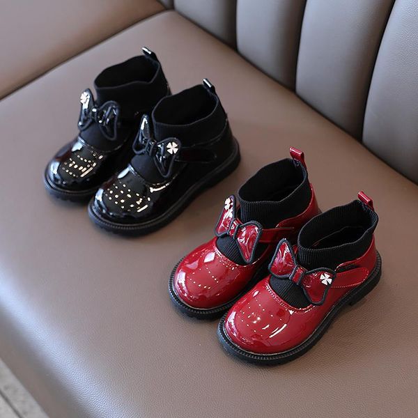flat shoes girls red patent leather boots fashion bow sock princess square hell platform 2 3 4 5 6 years school, Black;grey
flat shoes girls red patent leather boots fashion bow sock princess square hell platform 2 3 4 5 6 years school, Black;grey