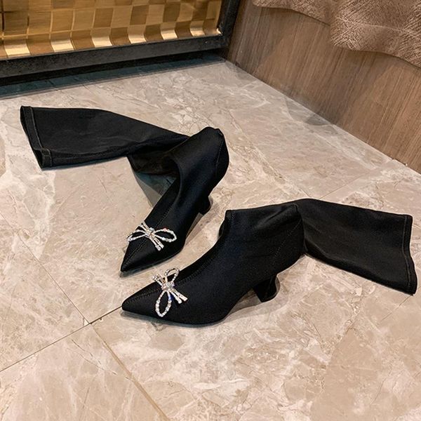 boots 2021 style over-the-knee elastic pointed rhinestone bow high-heeled thigh boot women's stovepipe, Black
boots 2021 style over-the-knee elastic pointed rhinestone bow high-heeled thigh boot women's stovepipe, Black