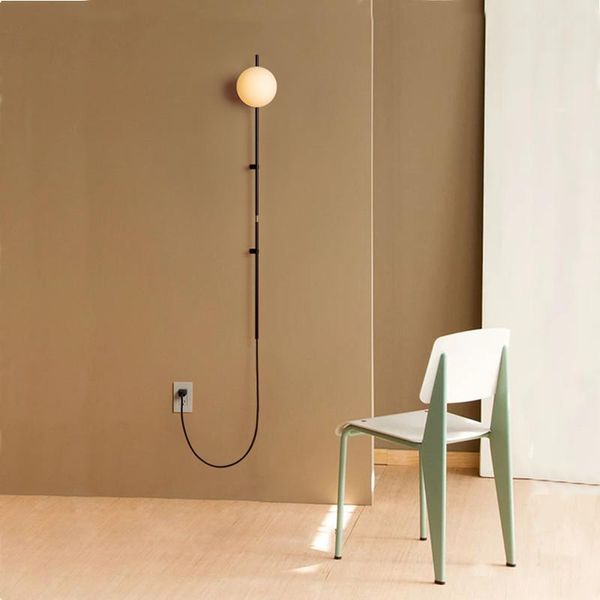 wall lamp nordic living room modern simple el plug type electric bedroom aisle socket
wall lamp nordic living room modern simple el plug type electric bedroom aisle socket