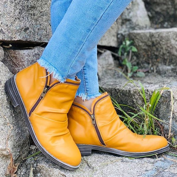 boots winter women pu leather ankle low heels zipper vintage platform punk motorcycle ladies shoes size 43 zapatos de mujer, Black
boots winter women pu leather ankle low heels zipper vintage platform punk motorcycle ladies shoes size 43 zapatos de mujer, Black