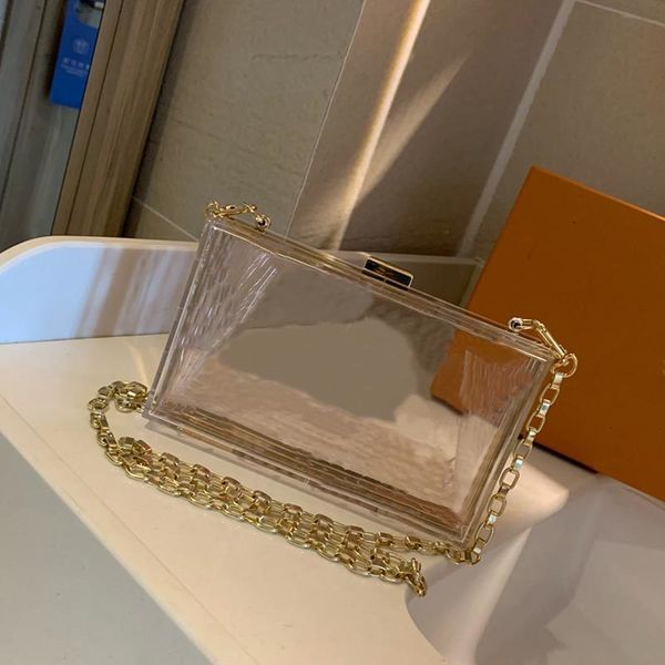 women trunck bag fashion transparent storage box bag ladies chain shoulder bags pvc crossbody handbags make up bags
women trunck bag fashion transparent storage box bag ladies chain shoulder bags pvc crossbody handbags make up bags