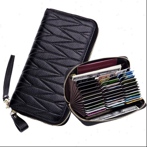 rfid wallet for women genuine leather female travel purse zipper womens 36 card holder, Red;black
rfid wallet for women genuine leather female travel purse zipper womens 36 card holder, Red;black