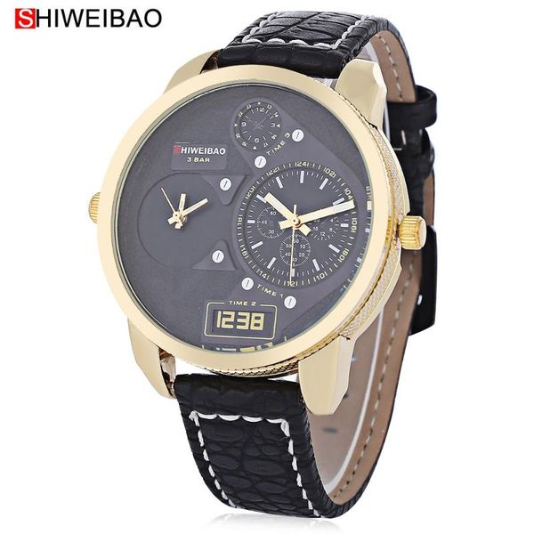 wristwatches big watch men dual time zones military mens wrist quartz analog watches leather strap sports relogio masculino cool femme, Slivery;brown
wristwatches big watch men dual time zones military mens wrist quartz analog watches leather strap sports relogio masculino cool femme, Slivery;brown