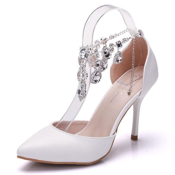 dress shoes arrival white rhinestone bridals wedding pointed toe sandals tassel spring summer girl party women xy-a0267, Black
dress shoes arrival white rhinestone bridals wedding pointed toe sandals tassel spring summer girl party women xy-a0267, Black