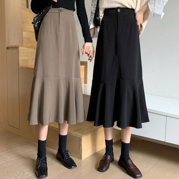 autumn winter 2021 new korean version of the high-waisted a-line is thin and drape mid-length bag hip skirt for women dhwm, Black
autumn winter 2021 new korean version of the high-waisted a-line is thin and drape mid-length bag hip skirt for women dhwm, Black