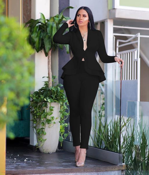 2021 new professional casual wear, suit fashion frilly air layer uniform suit, long sleeves x5vz, Black;white
2021 new professional casual wear, suit fashion frilly air layer uniform suit, long sleeves x5vz, Black;white